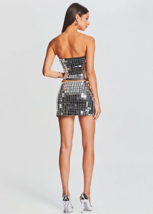 Guest Of*Retrofete Londyn Skirt Black/Silver