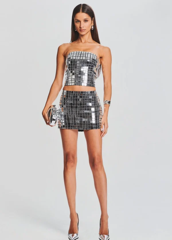 Bottoms*Retrofete Londyn Skirt Black/Silver