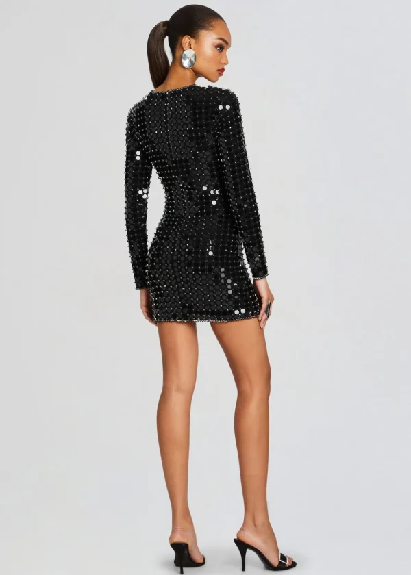 RETROFÊTE*Retrofete Loreen Embellished Dress Black