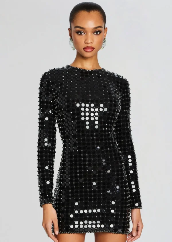 RETROFÊTE*Retrofete Loreen Embellished Dress Black