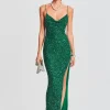 Dresses*Retrofete Loretta Sequin Dress Emerald