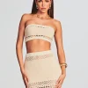 RETROFÊTE*Retrofete Luiz Knit Crochet Top Ivory/Gold
