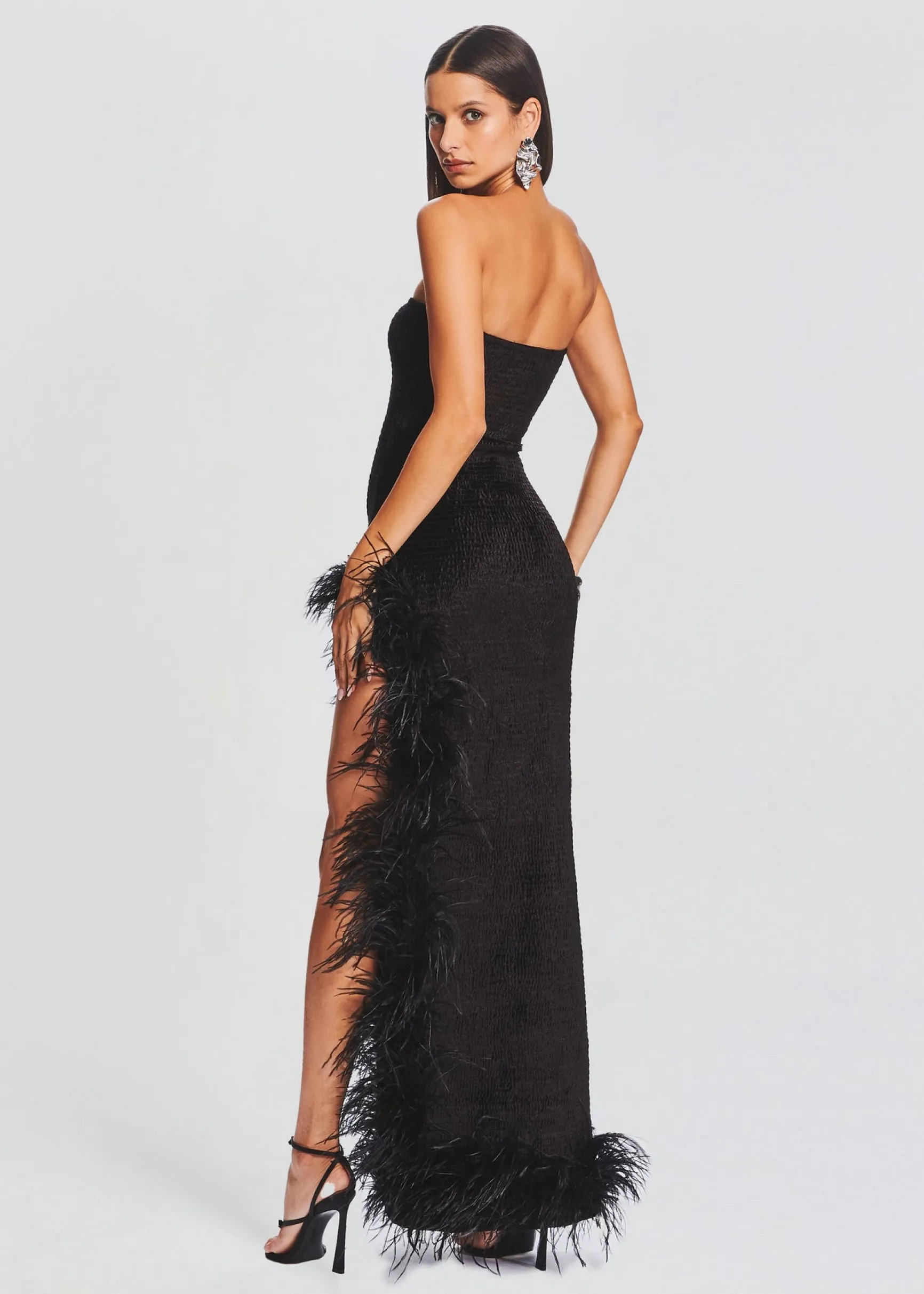 lula_feather_dress_3.webp Guest Of*Retrofete Lula Feather Dress Black