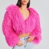 Exclusively Ours*Retrofete Luxe Fur Jacket Knockout Pink