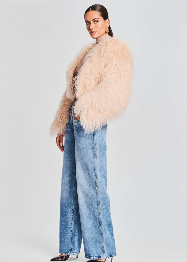 RETROFÊTE*Retrofete Luxe Fur Jacket Tannin
