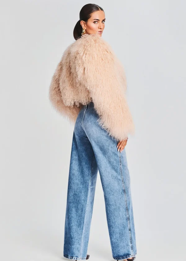 Guest Of*Retrofete Luxe Fur Jacket Tannin