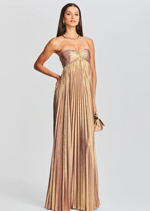 RETROFÊTE*Retrofete Lyanna Dress Purple/Gold