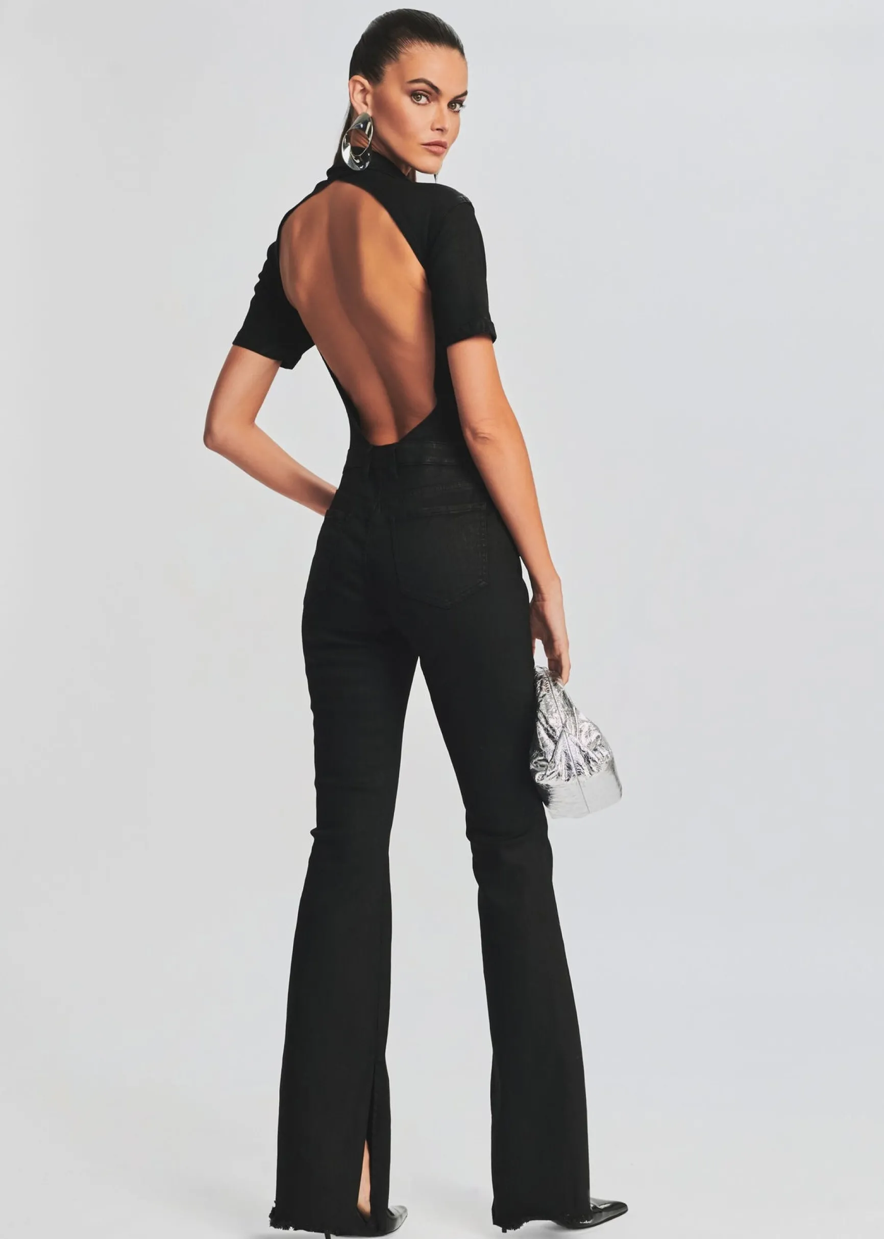 lyla_coated_denim_jumpsui_0.webp Jumpsuits*Retrofete Lyla Coated Denim Jumpsuit Waxed Black