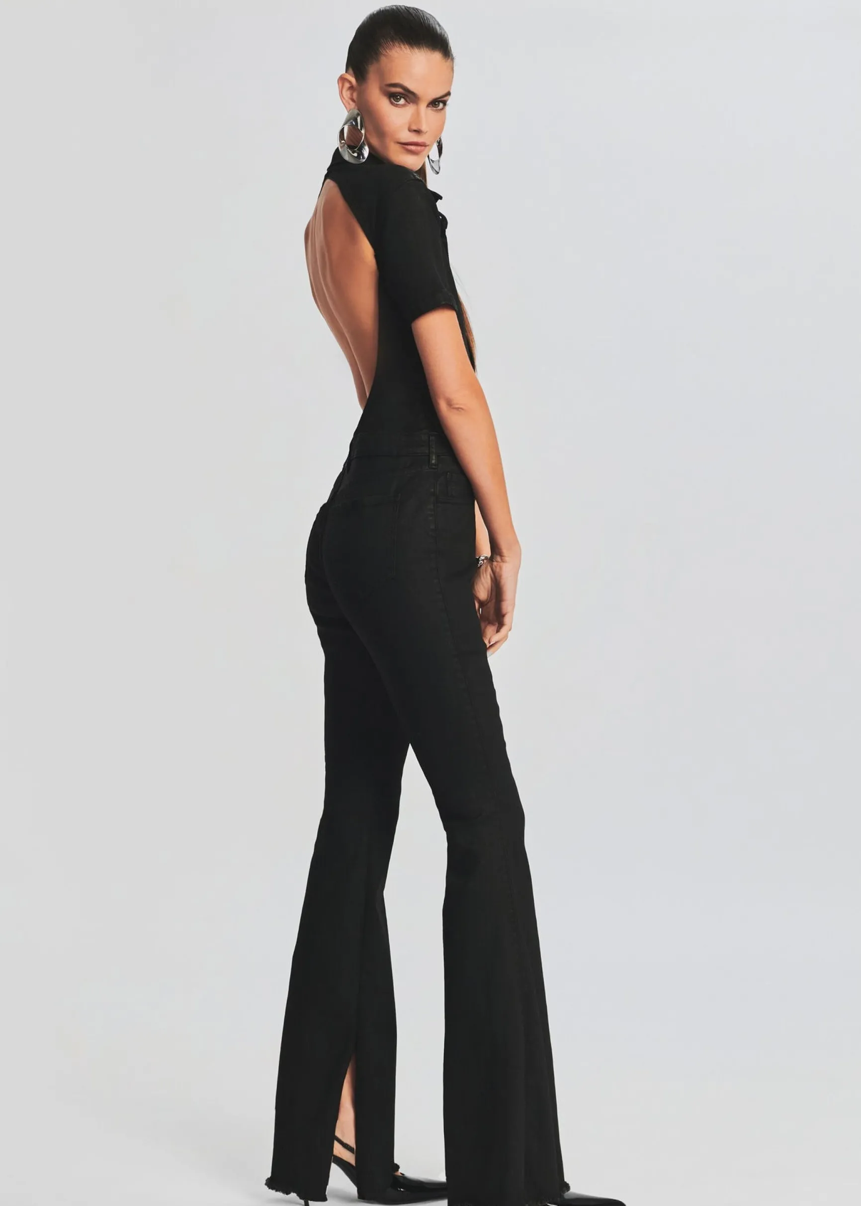 lyla_coated_denim_jumpsui_2.webp Jumpsuits*Retrofete Lyla Coated Denim Jumpsuit Waxed Black