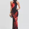 Guest Of*Retrofete Mabel Dress Red Anthurium