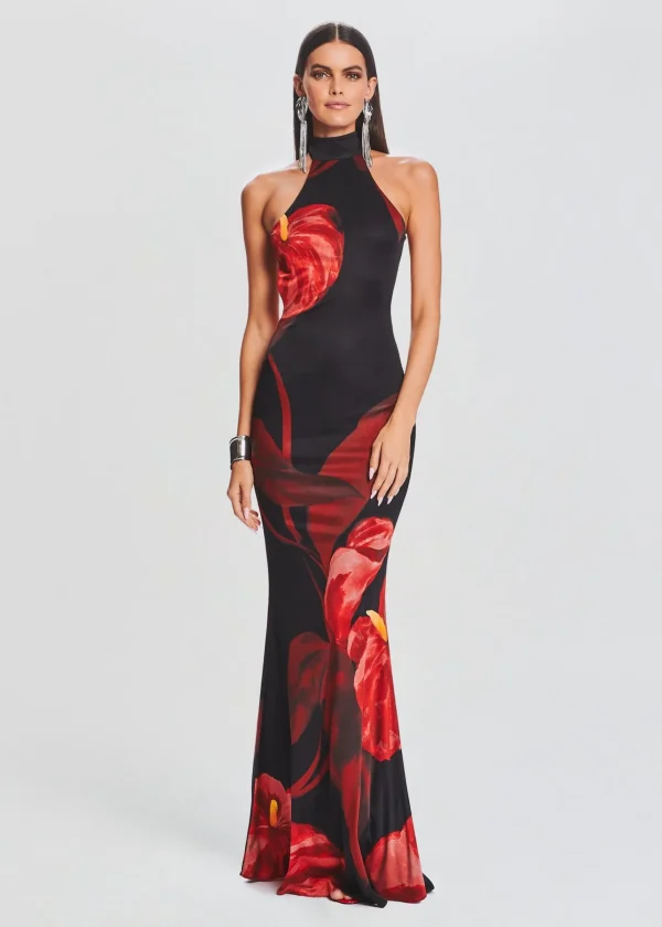 Dresses*Retrofete Mabel Dress Red Anthurium