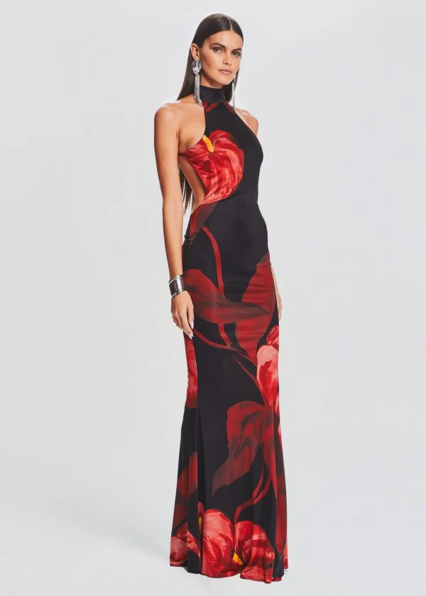 RETROFÊTE*Retrofete Mabel Dress Red Anthurium