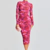 Guest Of*Retrofete Mabel Long Dress Pink