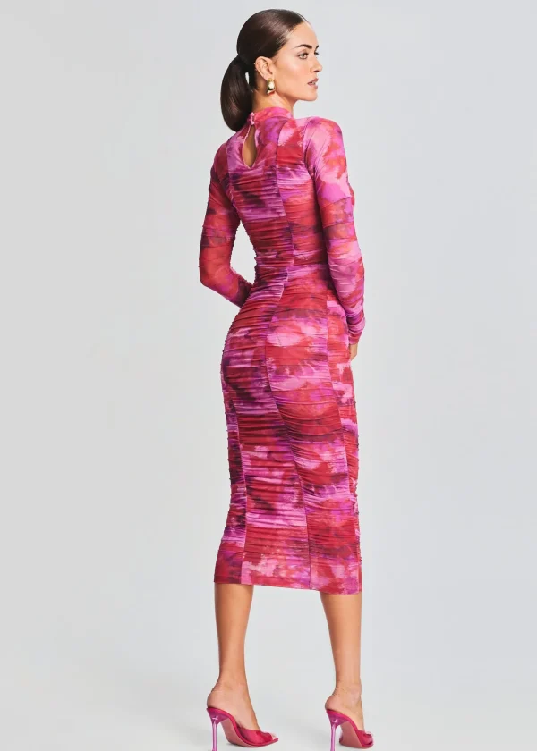 Guest Of*Retrofete Mabel Long Dress Pink