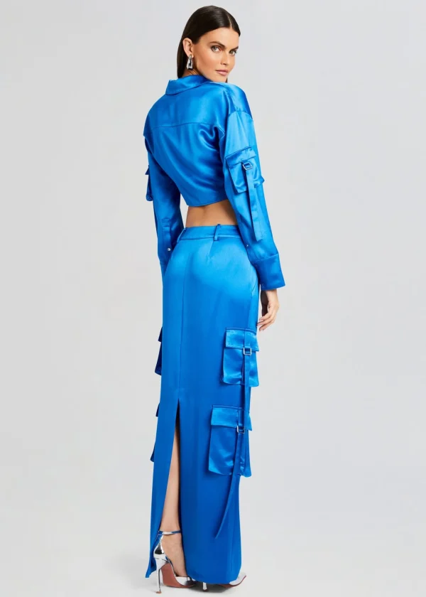 Resort '24*Retrofete Maelie Cargo Skirt Tropical Blue