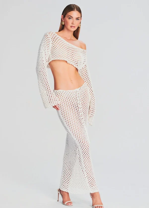 Bachelorette Party*Retrofete Magen Knitted Shirt White