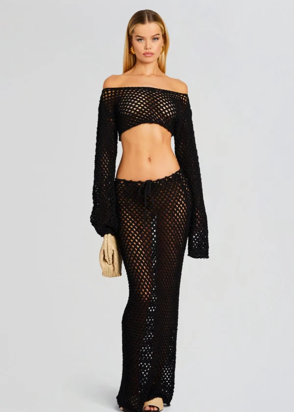 Sheer Bliss*Retrofete Magen Knitted Shirt Black