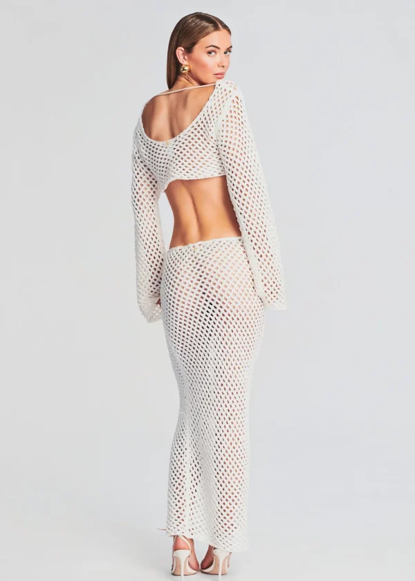 Bachelorette Party*Retrofete Magen Knitted Skirt White