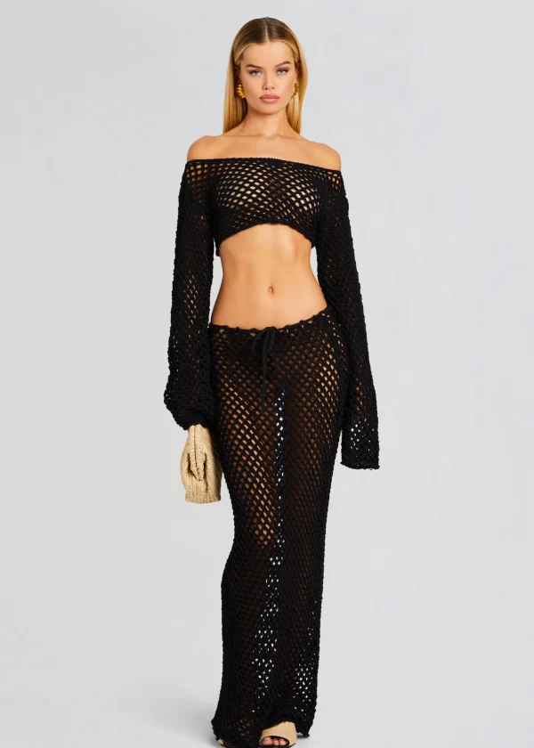 Swim*Retrofete Magen Knitted Skirt Black