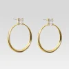 Day to Night*Retrofete Manhattan Hoop Earrings Gold