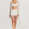 Rehearsal Dinner*Retrofete Marcel Beaded Duster White