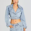 RETROFÊTE*Retrofete Marcie Embellished Denim Jacket Tresca