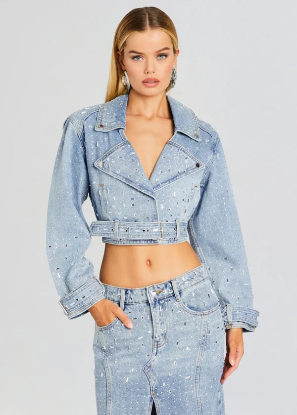 Denim*Retrofete Marcie Embellished Denim Jacket Tresca