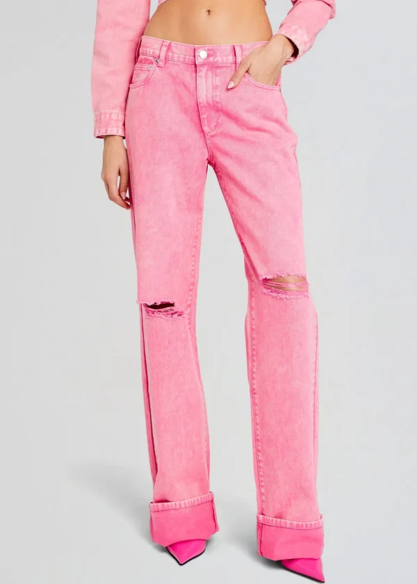 Resort '24*Retrofete Margot Cuffed Boyfriend Jean Malibu Pink