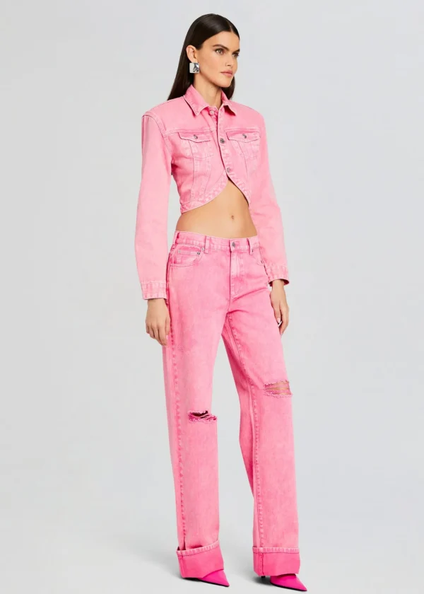 Coming Soon*Retrofete Margot Cuffed Boyfriend Jean Malibu Pink