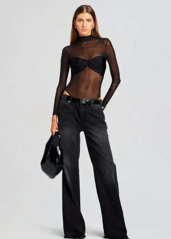 Bottoms*Retrofete Margot Terry Boyfriend Jean Midnight Terry