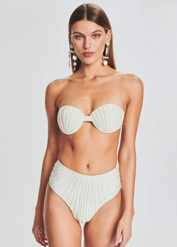 Honeymoon Looks*Retrofete Maria Bikini Top Cream