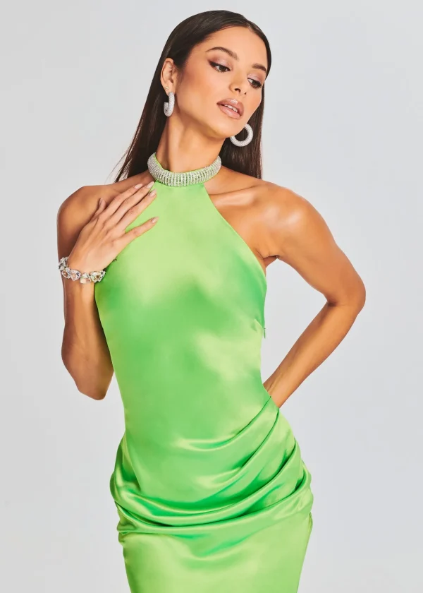 Guest Of*Retrofete Maria Dress Lime Punch