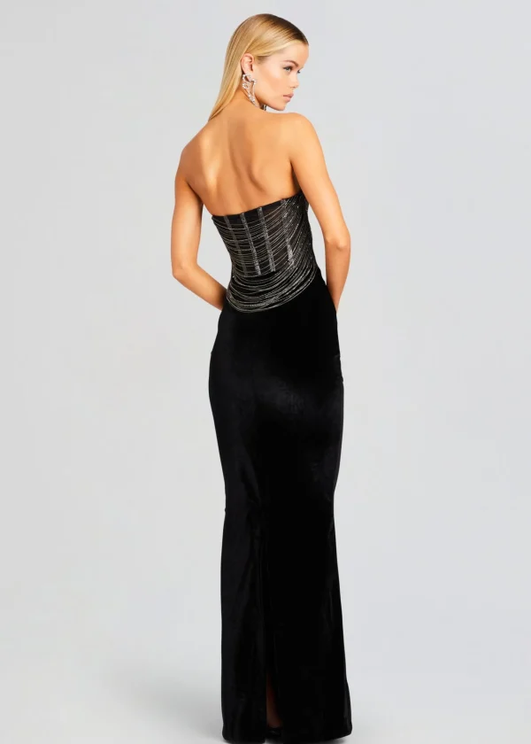 Gowns*Retrofete Mariah Embellished Dress Black/Silver