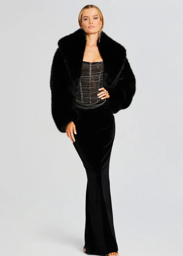 Guest Of*Retrofete Mariah Embellished Dress Black/Silver