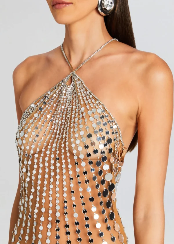 Trending*Retrofete Maris Embellished Dress Tannin