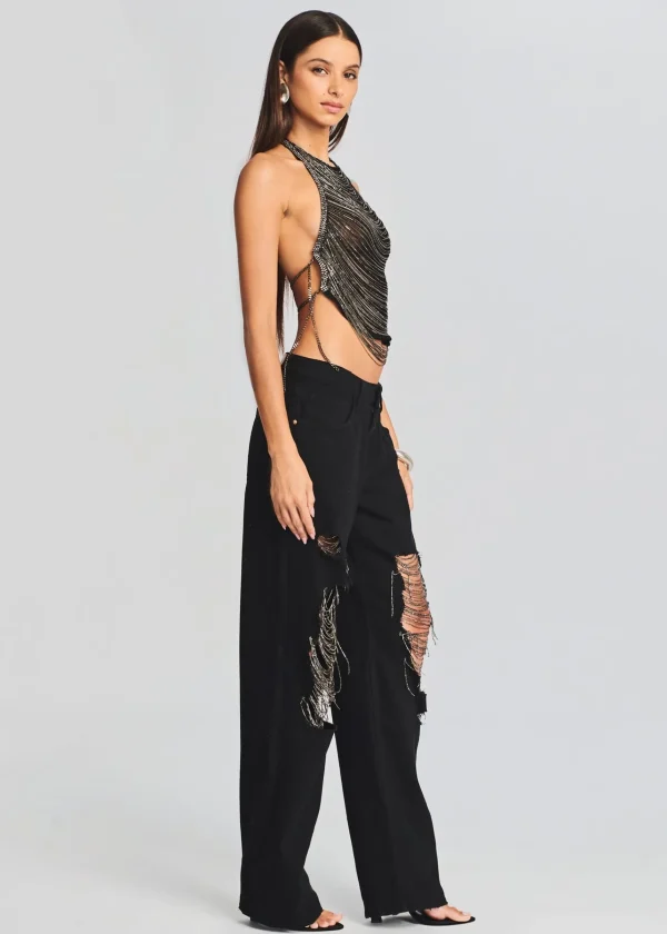 Bottoms*Retrofete Marlowe Jean Raven Black