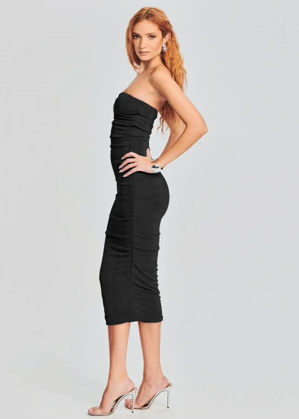 Dresses*Retrofete Martha Strapless Midi Dress Black