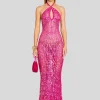 Tropical Hues*Retrofete Massie Sequin Crochet Dress Paradise Pink
