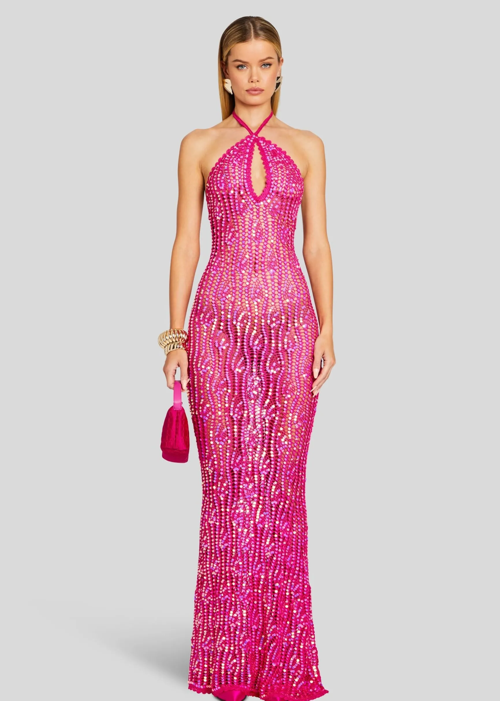 massie_sequin_crochet_dre_0-6.webp Resort '24*Retrofete Massie Sequin Crochet Dress Paradise Pink