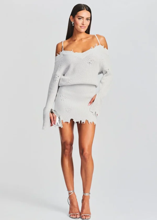 Dresses*Retrofete Maude Sweater Dress Silver