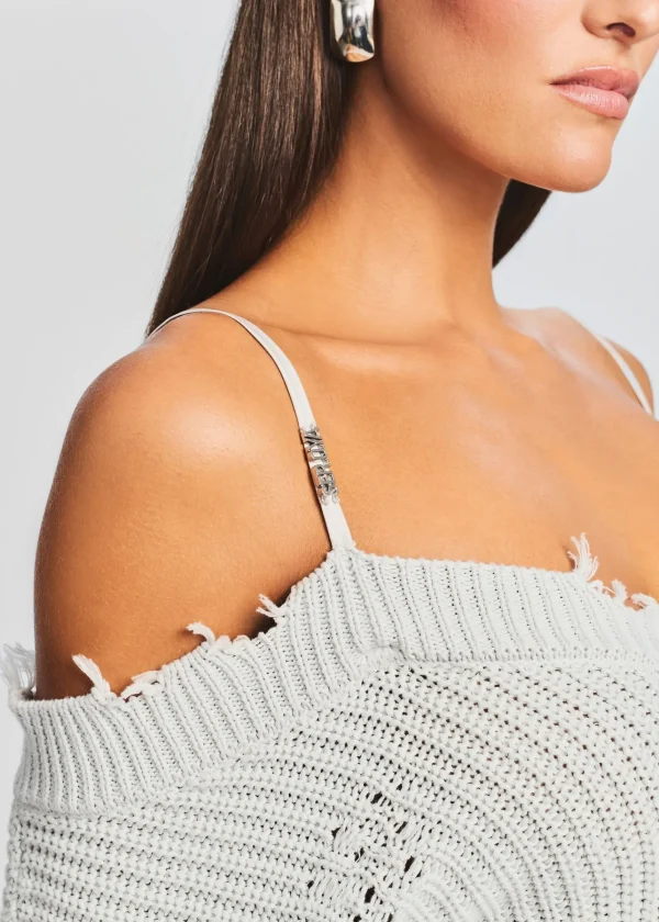 Dresses*Retrofete Maude Sweater Dress Silver