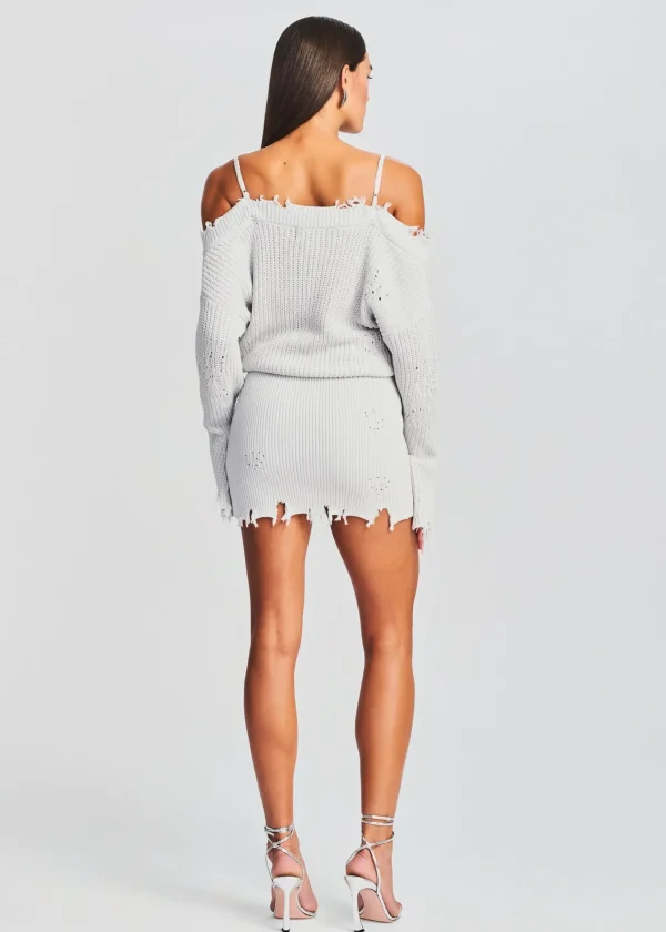 Dresses*Retrofete Maude Sweater Dress Silver