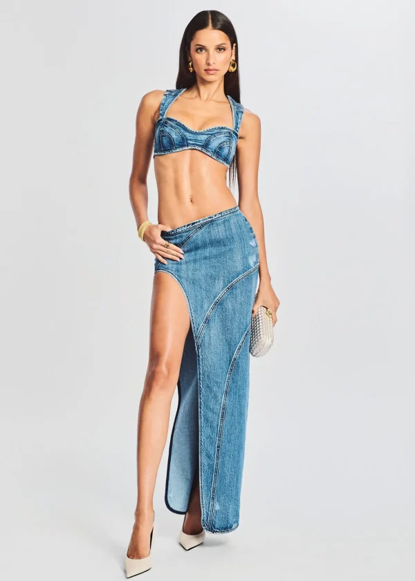 Bottoms*Retrofete Mecha Skirt Sea
