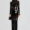 Dresses*Retrofete Melina Sequin Dress Black