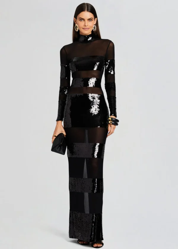 Dresses*Retrofete Melina Sequin Dress Black