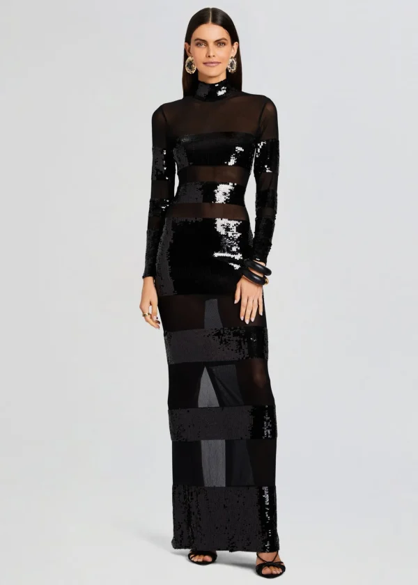 RETROFÊTE*Retrofete Melina Sequin Dress Black