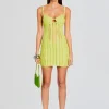 Mini*Retrofete Mercey Short Dress Lime Sham
