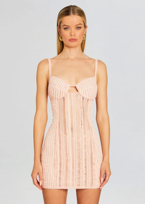 Trending*Retrofete Mercey Short Dress Dusty Pink