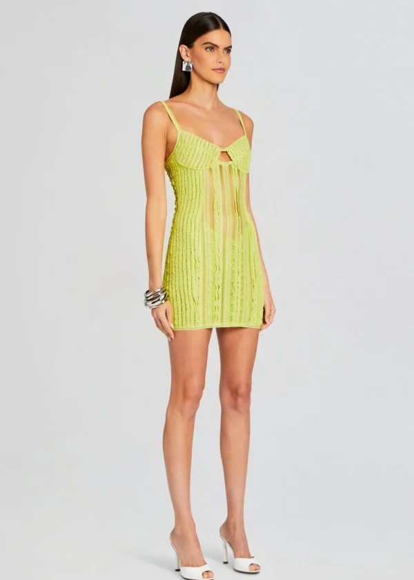 Resort '24*Retrofete Mercey Short Dress Lime Sham