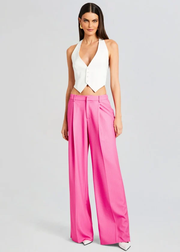 Resort '24*Retrofete Messi Pant Pink/White Stripe